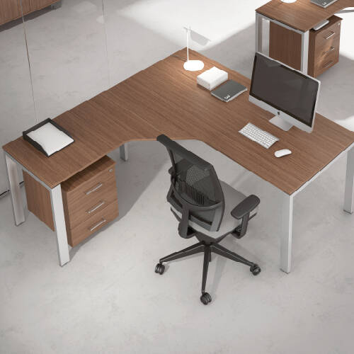 Scrivania Stratos 160x80 cm Workstation con Cassettiera - RICOMI