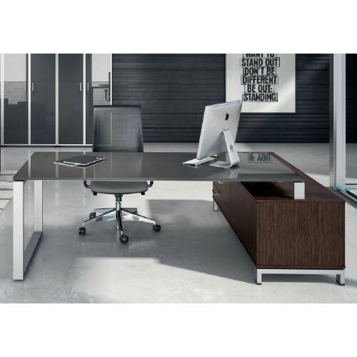 Scrivania Stratos 160x80 cm Workstation con Cassettiera - RICOMI