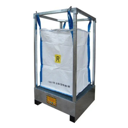 porta big bag con vasca di raccolta