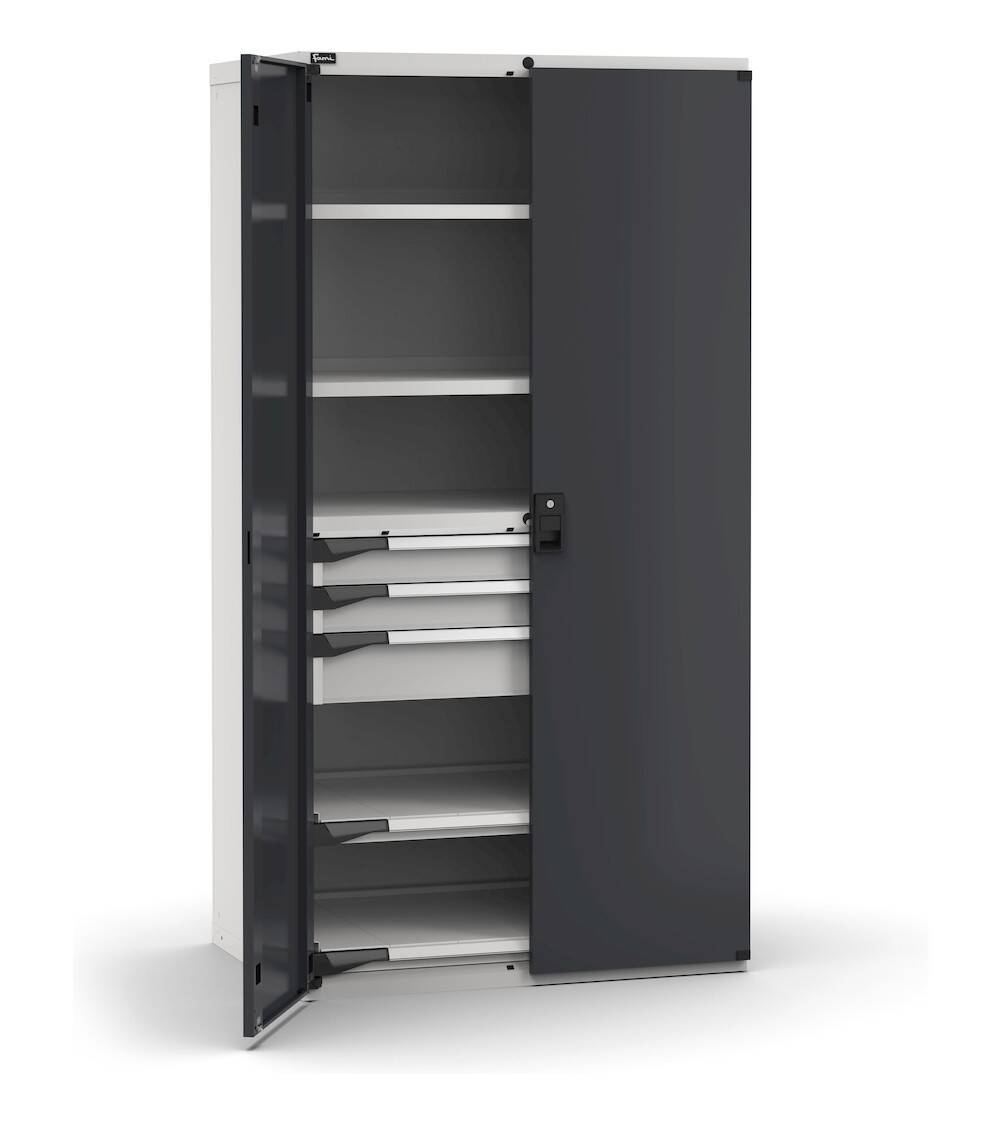 armadio portautensili con porte a 3 cassetti 2 piani regolabili 2 piani estraibili l1020 x p726 x h2000 mm 5.jpg