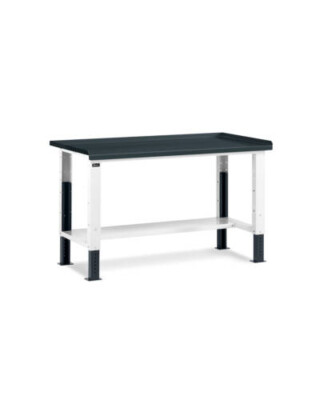 banco da lavoro altezza regolabile con piano acciaio fbg01s1500r00pd