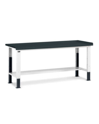 banco da lavoro altezza regolabile con piano acciaio fbg01s2000r00pd