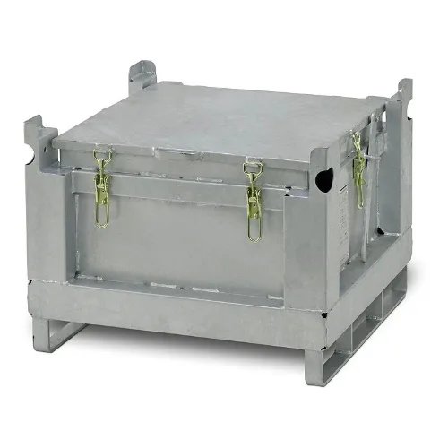 contenitore in acciaio per trasporto batterie difettose RICOMI