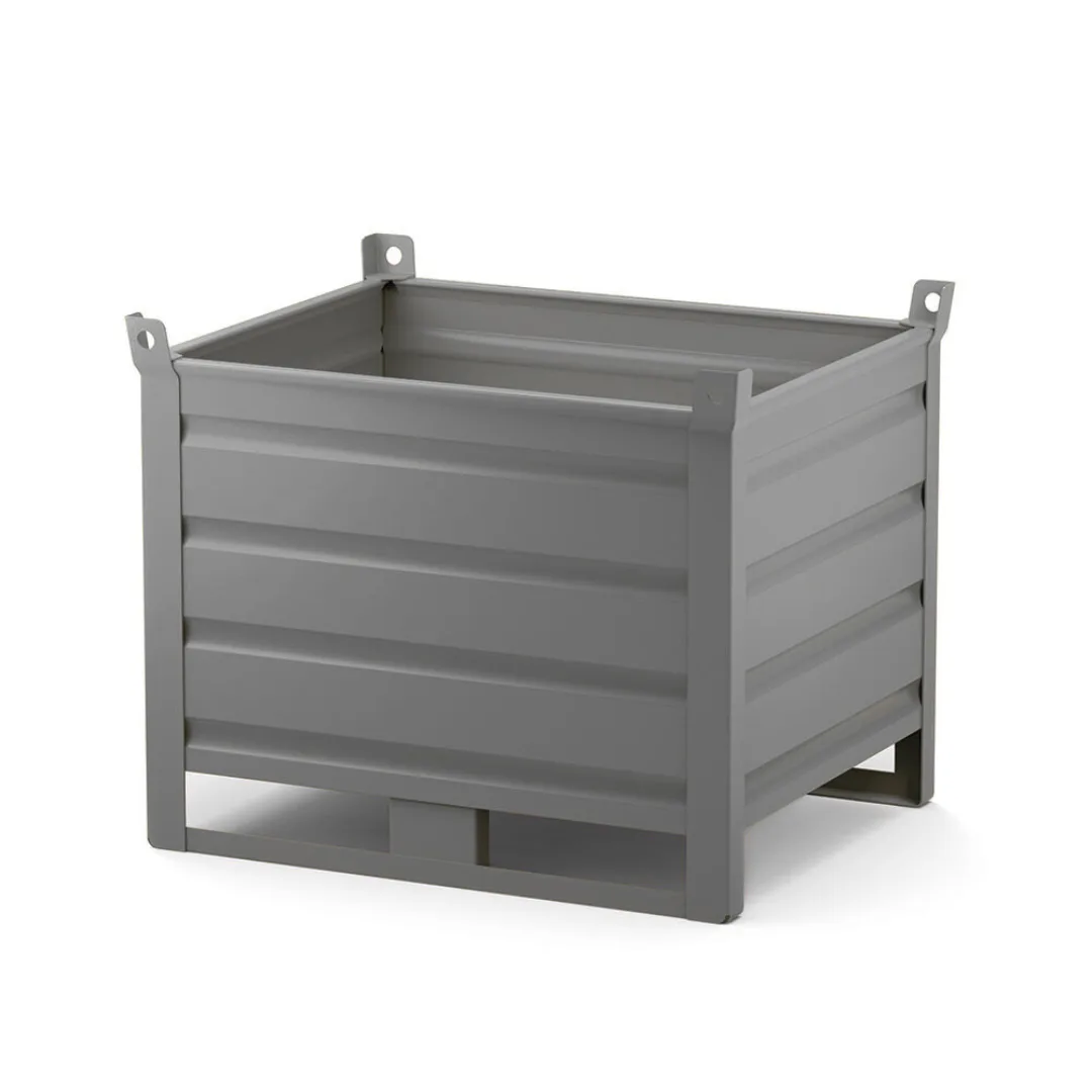 Contenitore In Lamiera Medio Con Slitte