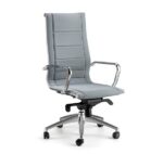 Poltrona Direzionale Kira Schienale Alto con Braccioli ed Oscillante - immagine 2