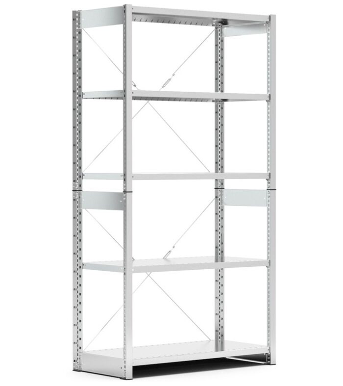 Scaffale ST con 5 Ripiani - l=1057 p=321 h=2011 - immagine 1