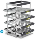 Scaffale ST con Rulliere Inclinabili Zincato