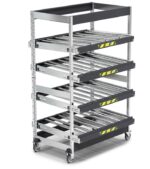 Scaffale ST con Rulliere Inclinabili con Ruote