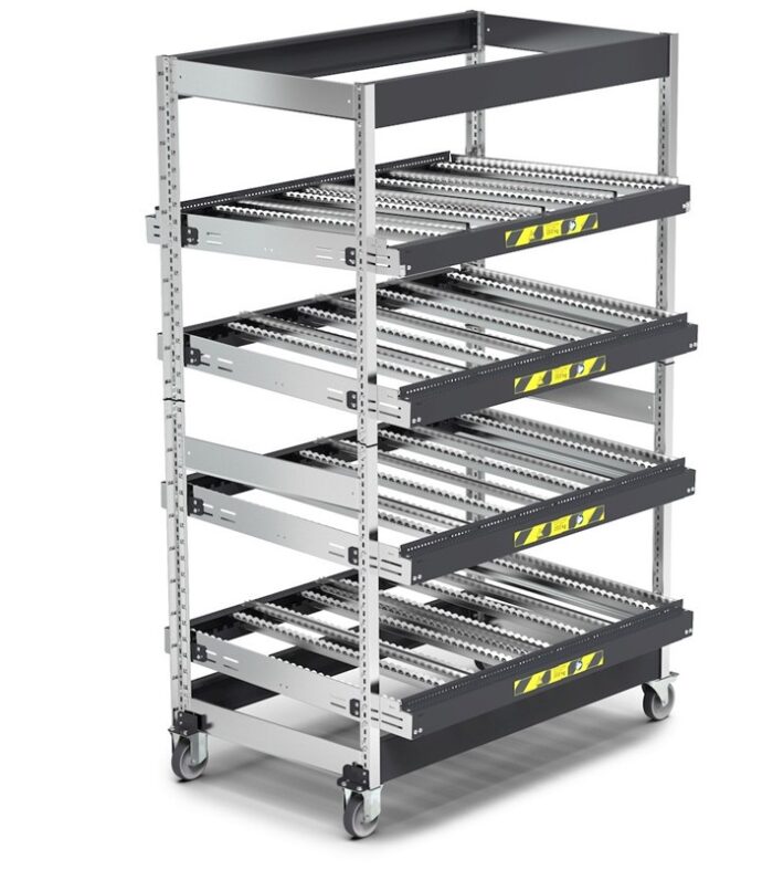 Scaffale ST con Rulliere Inclinabili con Ruote - immagine 1