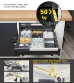 Banco da Lavoro 2m con 3 Cassetti e Parete - immagine 12