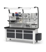 Banco Work con Piano in Acciaio L=2000 mm