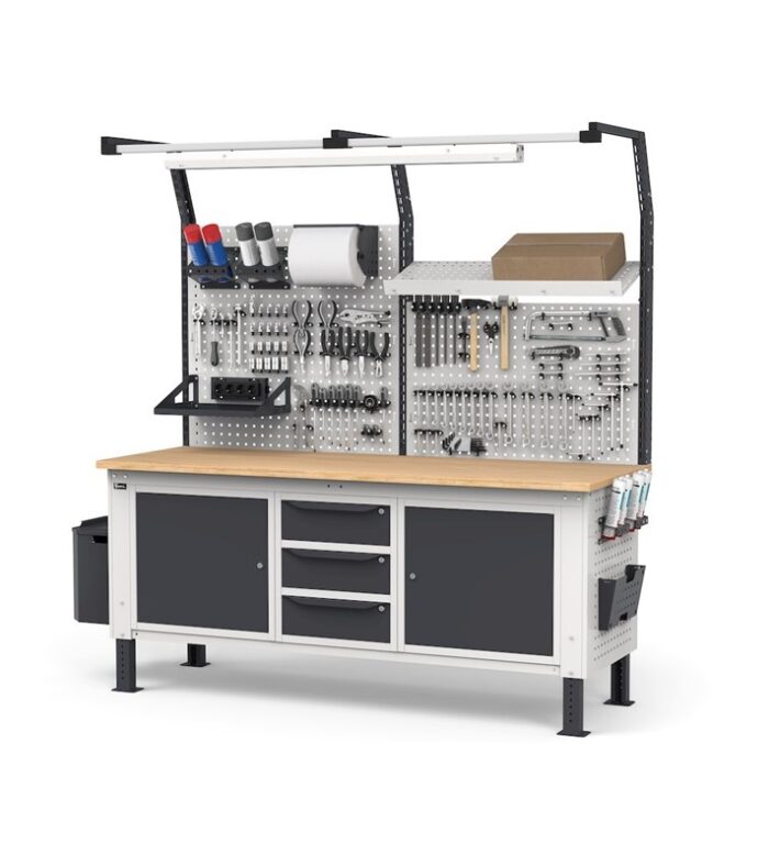 Banco Work UP con Piano in Multiplex L=2000 mm - immagine 3