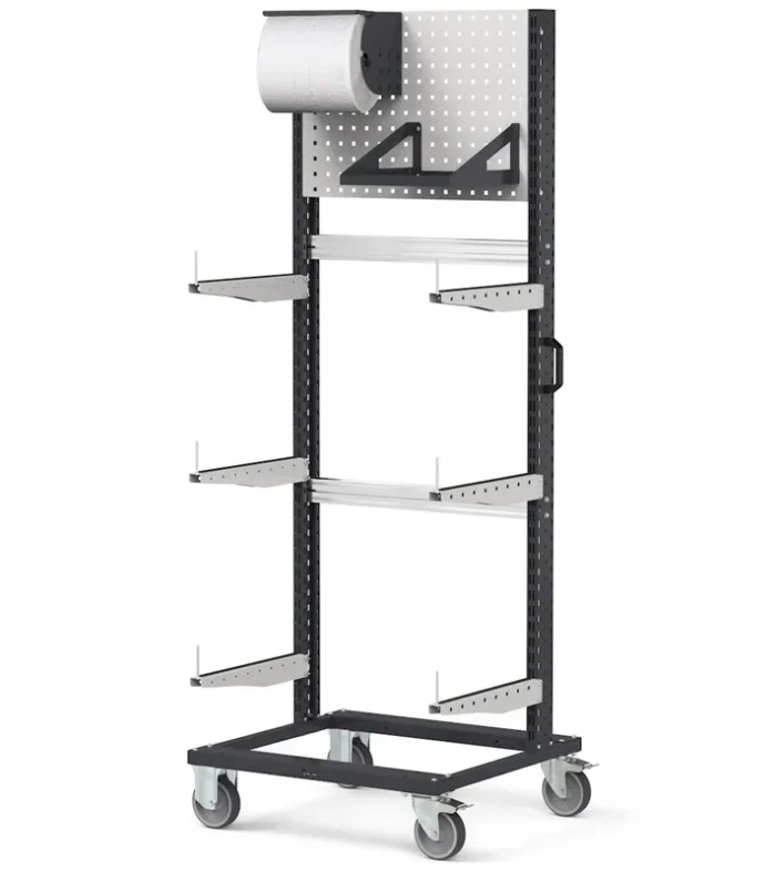 Carrello Rastrelliera con Pannello Perforato L=761 - immagine 1