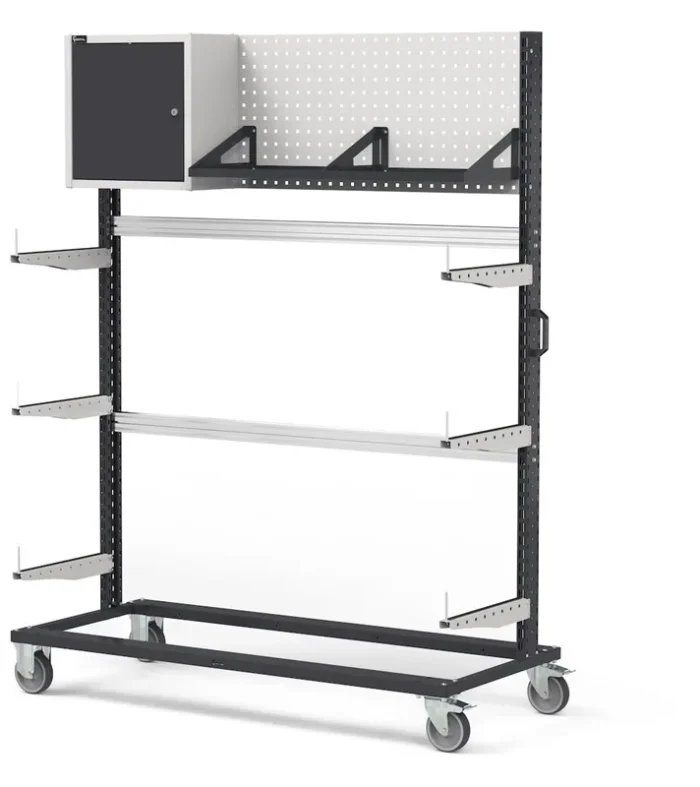 Carrello Rastrelliera con Pannello Perforato - immagine 1