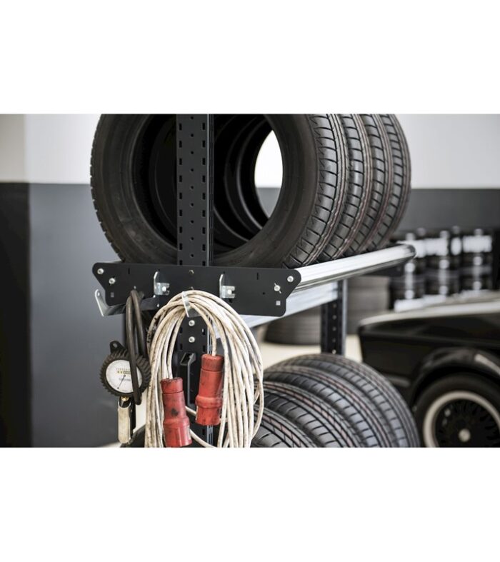 Carrello Scaffale Porta Pneumatici in Acciaio - immagine 4
