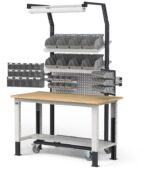 Carrello in Acciaio con Bracci e Parete Attrezzata - immagine 2