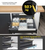 Banco da Lavoro Work Master Br con Piano in Multiplex L=1500mm - immagine 8