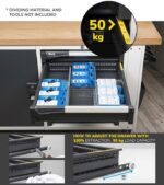 Banco da Lavoro Work Master Br con Piano in Multiplex L=1500mm - immagine 9