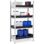 Scaffalatura con Vasche di Raccolta L=1000mm P=500mm - immagine 2