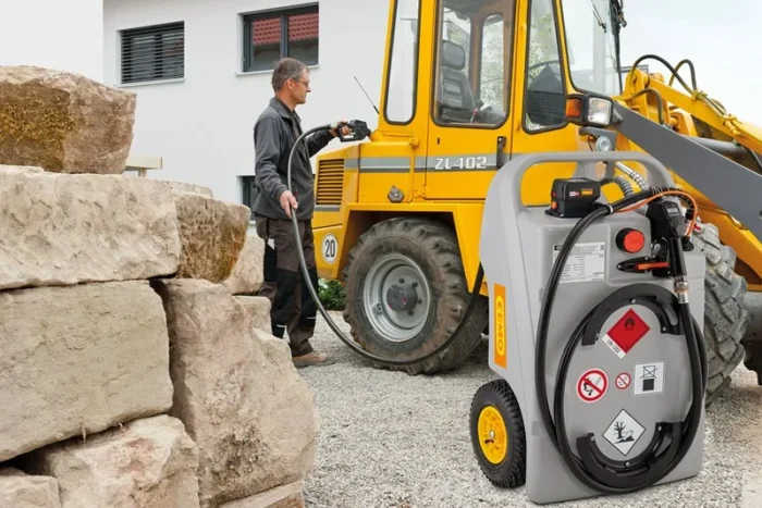 Trolley da Rifornimento Gasolio CEMO 60 L con Batteria 2Ah - immagine 3