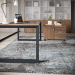 Scrivania Direzionale Stratos 180x90 cm con Mobile di Servizio su Ruote 84x58x59 - immagine 3