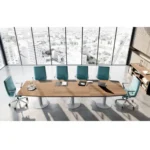 Tavolo Riunione Cubo Sagomato 360x110 cm