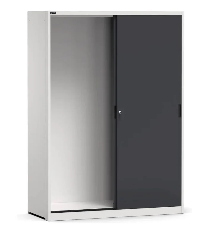 Armadio Officina Perfom Vuoto con Porte Scorrevoli, H=2000 L=1428 P=600 mm - immagine 1