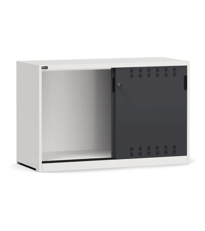 Armadio Officina Perfom Vuoto con Porte Scorrevoli Fessurate, H=915 L=1428 P=600 mm - immagine 1