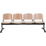 Panca Attesa Ginger con Seduta e Schienale in Legno