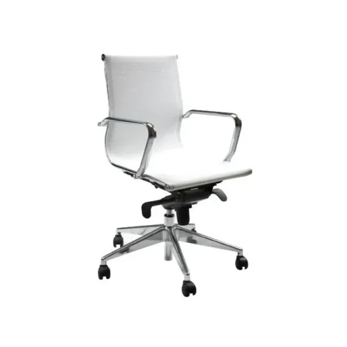 Poltrona Direzionale Kira in Rete Bassa con Braccioli ed Oscillante - immagine 1