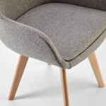 Poltrona Attesa Keope con Gambe in Legno e Seduta in Ecopelle - immagine 2