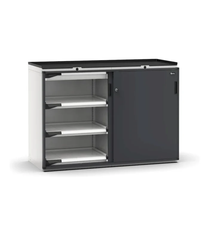 Armadio a Cassetti Master Key Comfort C0 con Doppia Porta Scorrevole EH=36X27 e 2 Cassetti - immagine 1