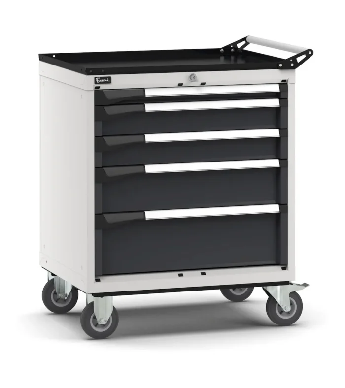 Armadio a Cassetti Master Key Comfort C0 con Ruote-EH=36X27 e 5 Cassetti - immagine 1