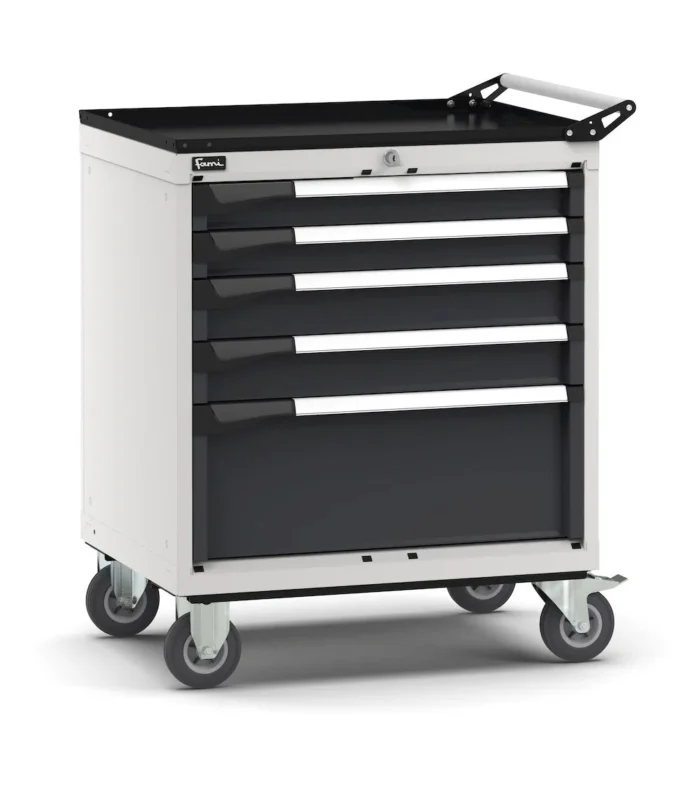 Armadio a Cassetti Master Key Comfort C0 con Ruote-EH=36X27 e 5 Cassetti - immagine 1