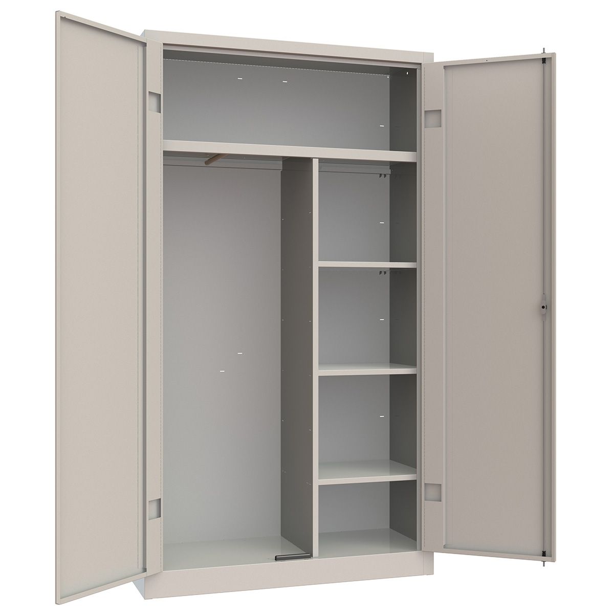 RM100-3.jpg Armadio Multiuso in Acciaio L=1000 mm H=1800 mm - immagine 1