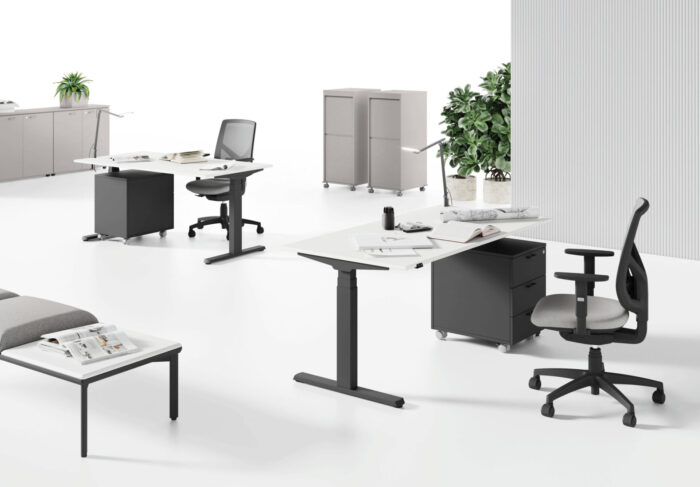 Scrivania UP con Piano di Appoggio Regolabile Elettronicamente - immagine 4