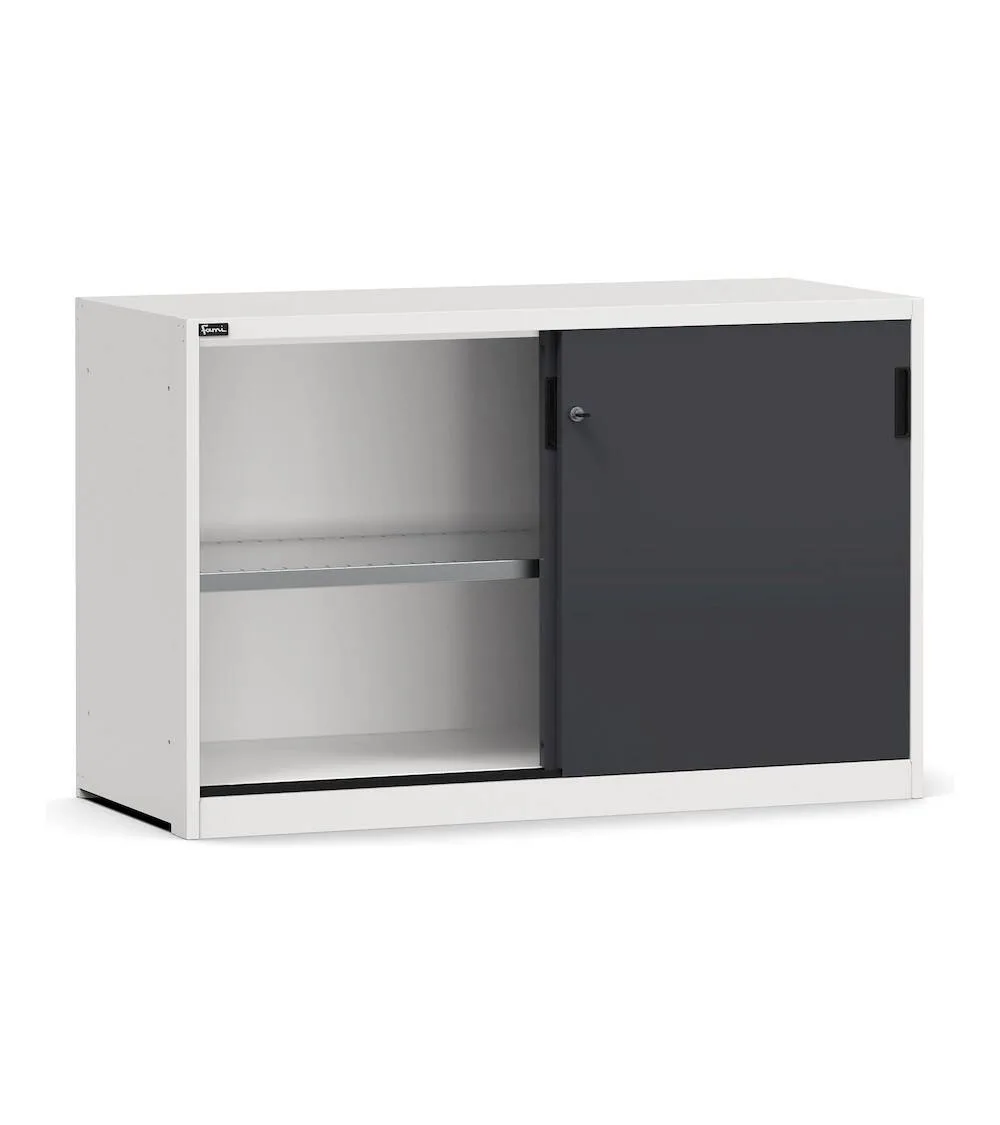 armadietto-metallico-con-porte-scorrevoli-e-ripiani-l1428-x-p600-x-h915-mm-ral-7035-7016-perfom20004.webp Armadio Officina Perfom con Porte Scorrevoli, H=915 L=1428 P=600 mm - immagine 1