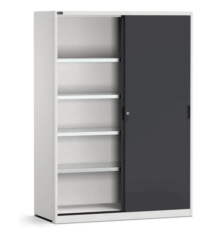 Armadio Officina Perfom con Porte Scorrevoli, H=2000 L=1428 P=600 mm - immagine 1