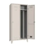 Armadio Spogliatoio 2 Posti con Separatore Sporco/Pulito L=810 P=500 mm