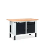 Banco da Lavoro con Piano in Multiplex - 2 Armadietti e 2 Cassetti L=1500 mm
