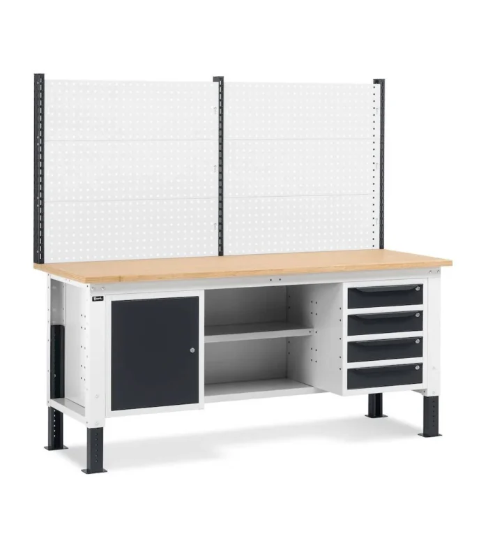 Banco Work UP con Piano in Multiplex L=2000 mm - immagine 1