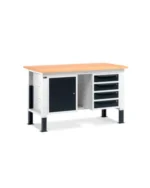 Banco da Lavoro Work Up, 1 Vano + 4 Cassetti, con Piano Multiplex L=1500mm