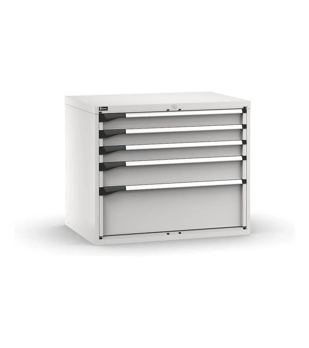 blocco-cassettiera-da-banco-5-cassetti-3x100-1x150-1x300-l1020-x-p726-x-h850-mm-4.webp Armadio a Cassetti Master Key Comfort C0-EH=54X36 con 5 Cassetti - immagine 1