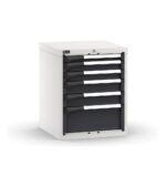 Blocco cassettiera da banco 6 cassetti 1x50 2x75 2x100 1x200, L561 x P573 x H700 mm