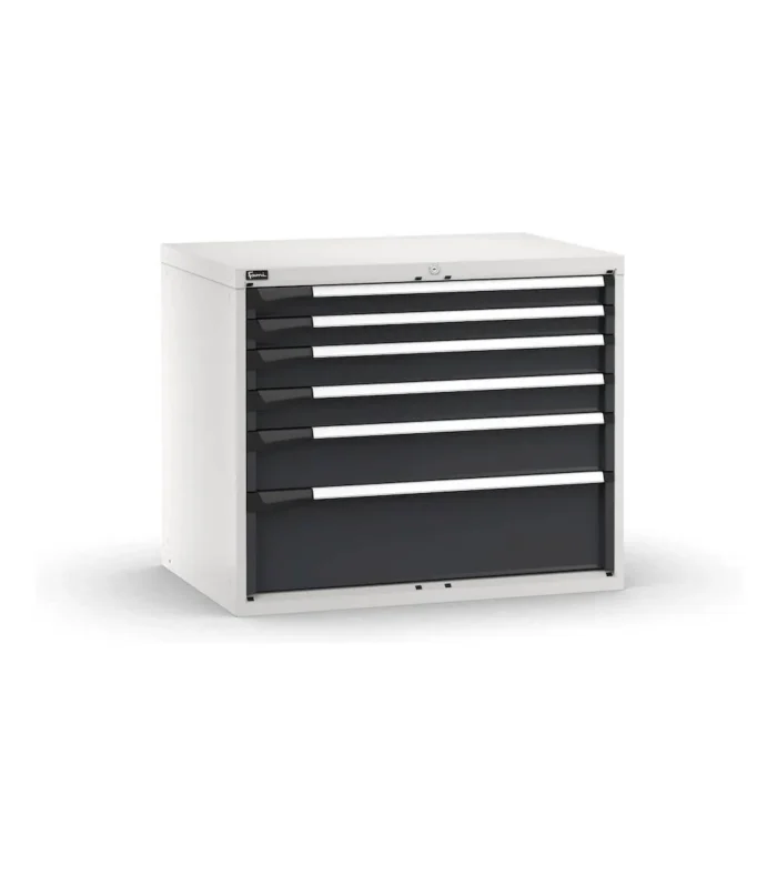 blocco-cassettiera-da-banco-6-cassetti-2x75-2x100-1x150-1x250-ml1020-x-p726-x-h850-mm-5.webp Armadio a Cassetti Master Key Comfort C0-EH=54X36 con 6 Cassetti - immagine 1