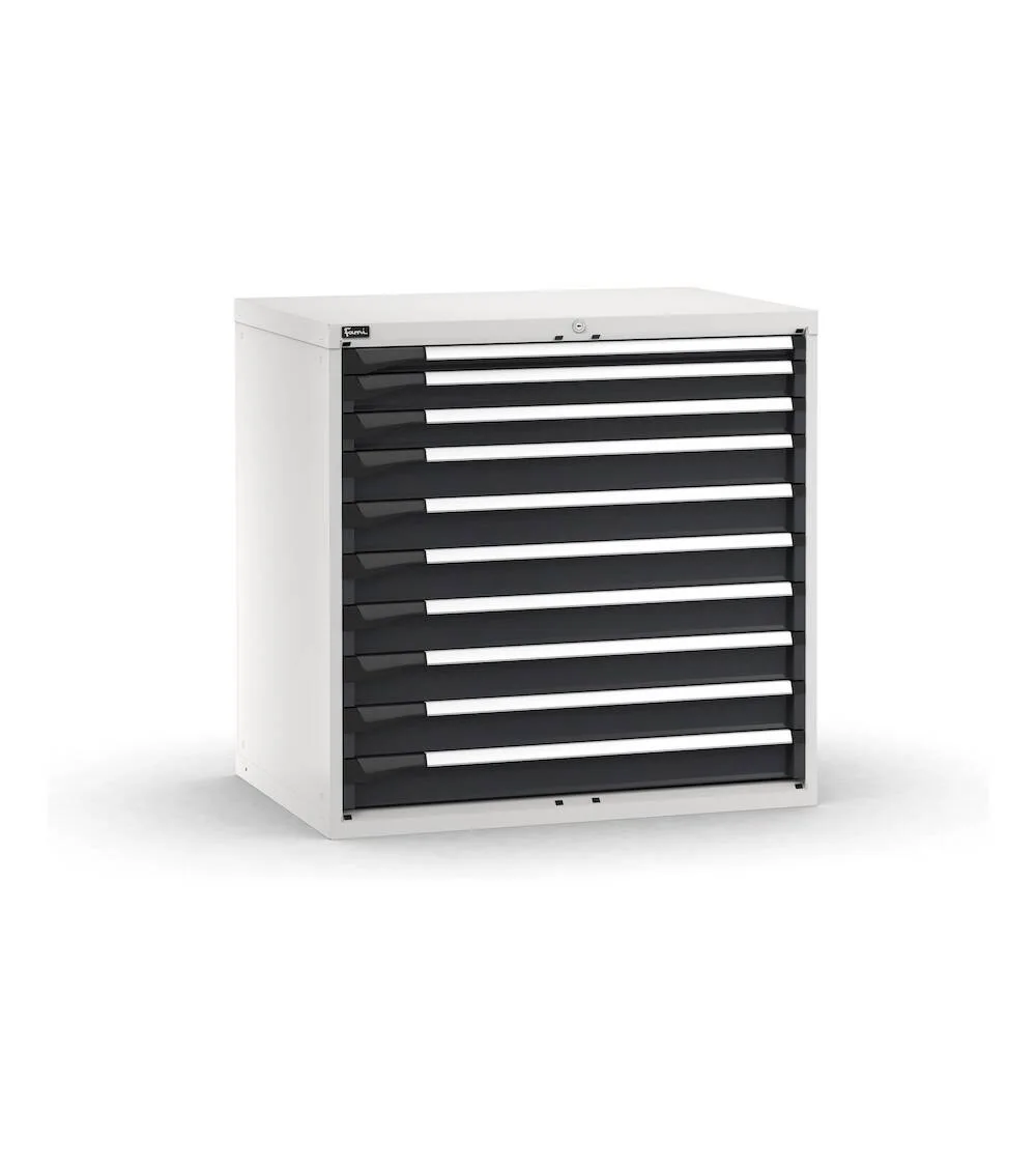 cassettiera-porta-attrezzi-10-cassetti-1x50-2x75-7x100-l1020-x-p726-x-h1000-mm-5.webp Armadio a Cassetti Master Key Comfort C0-EH=54X36 con 10 Cassetti - immagine 1
