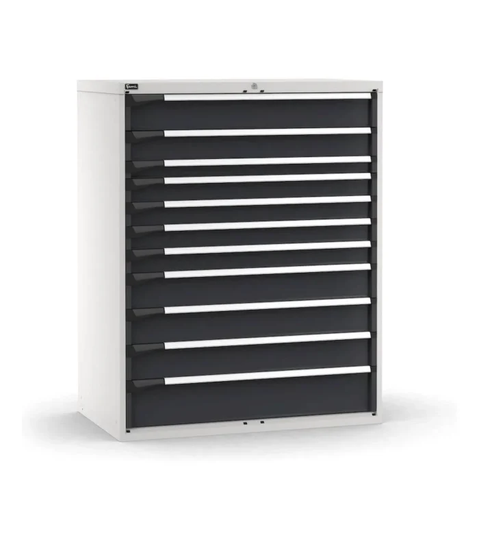 cassettiera-porta-attrezzi-11-cassetti-1x150-1x125-1x75-4x100-3x150-1x200-l1190-x-p726-x-h1500-mm-2.webp Armadio a Cassetti Master Key Comfort C0-EH=64X36 con 11 Cassetti - immagine 1