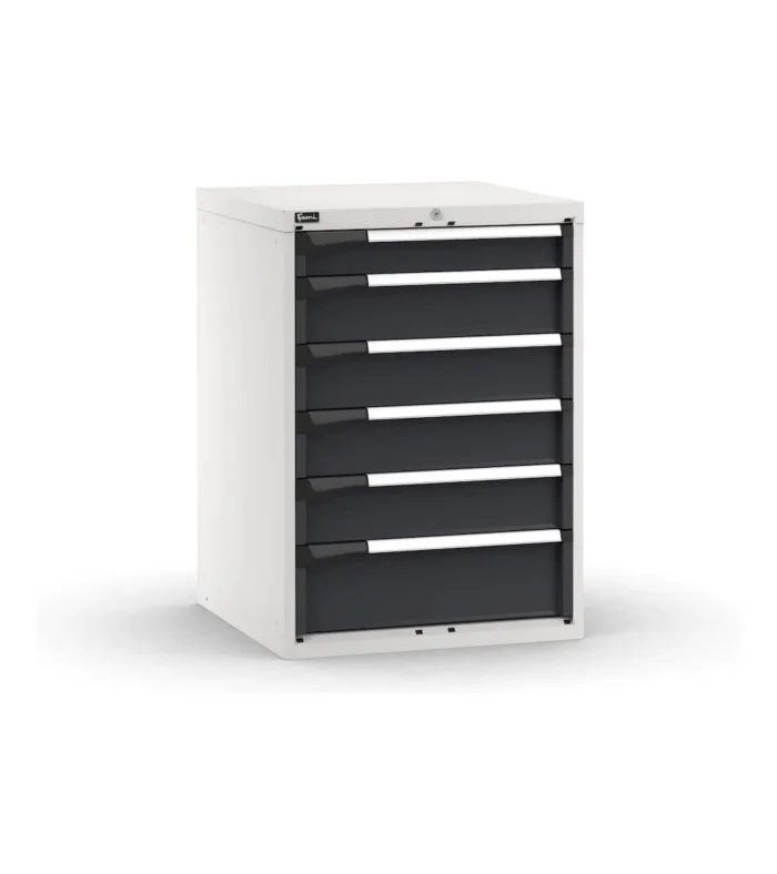 cassettiera-porta-attrezzi-6-cassetti-1x100-4x150-1x200-l714-x-p726-x-h1000-mm-3.webp Armadio a Cassetti Master Key Comfort C0-EH=36X36 con 6 Cassetti - immagine 1