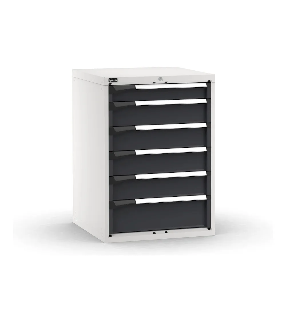 cassettiera-porta-attrezzi-6-cassetti-1x100-4x150-1x200-l714-x-p726-x-h1000-mm-3.webp Armadio a Cassetti Master Key Comfort C0-EH=36X36 con 6 Cassetti - immagine 1