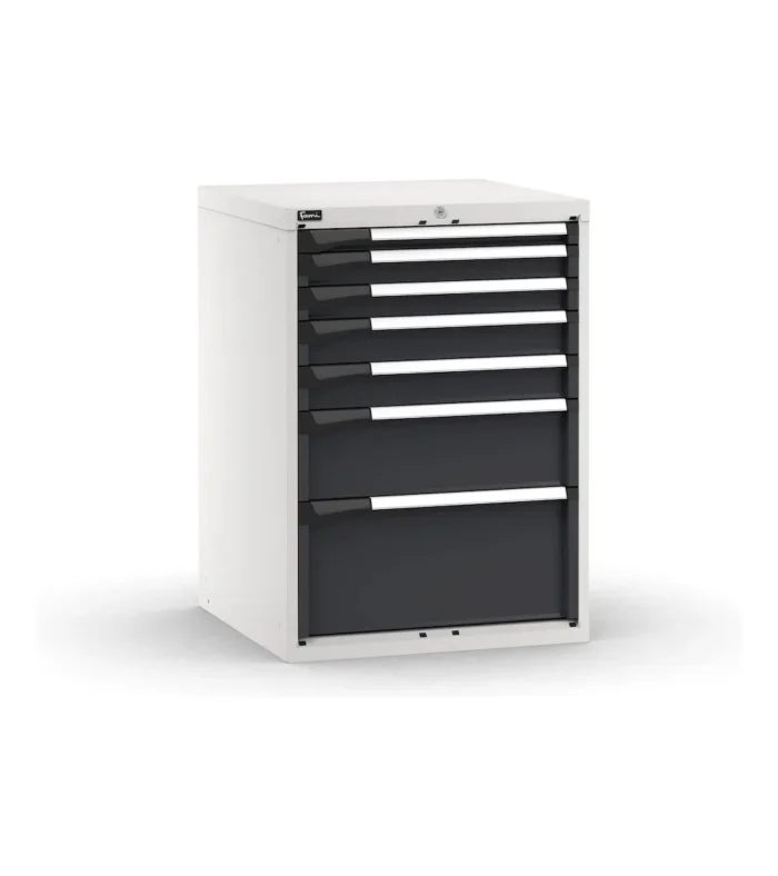 cassettiera-porta-attrezzi-7-cassetti-1x50-2x75-2x100-1x200-1x300-l714-x-p726-x-h1000-mm-3.webp Armadio a Cassetti Master Key Comfort C0-EH=36X36 con 7 Cassetti - immagine 1